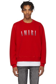 Amiri - Pull molletonné à logo rouge Core