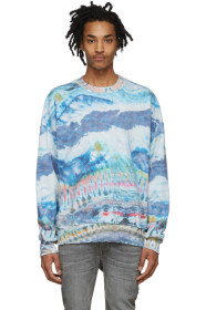 Amiri - Pull molletonné surdimensionné à motif tie-dye multicolore