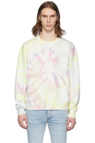 Amiri - Pull molletonné à motif tie-dye multicolore Hippie
