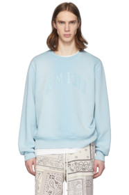 Amiri - 蓝色 College Logo 套头衫