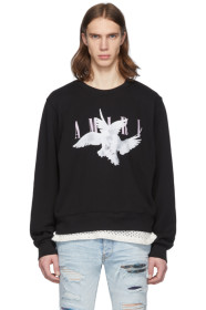 Amiri - Pull molletonné noir Doves