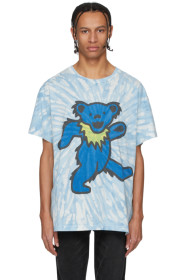 Amiri - 蓝色 Grateful Dead Bear 扎染 T 恤