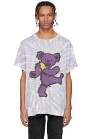 Amiri - 紫色 Grateful Dead Bear 扎染 T 恤
