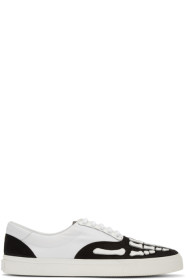 Amiri - Baskets noires et blanches Skeleton Toe