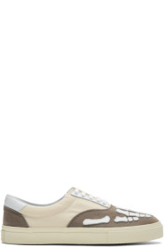 Amiri - Baskets blanc cassé et grises Skeleton Toe