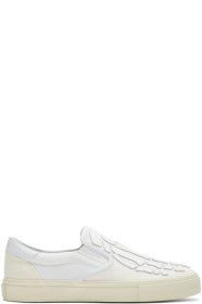 Amiri - Baskets à enfiler blanches Skeleton Toe
