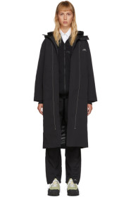 A-COLD-WALL* - Black Contrast Stitch Windbreaker Coat