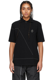 A-Cold-Wall* - Black Rhombus Badge Polo