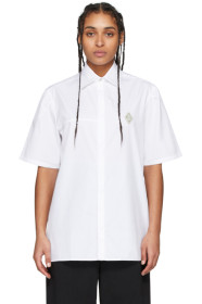 A-Cold-Wall* - White Rhombus Badge Short Sleeve Shirt