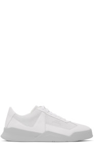 A-Cold-Wall* - White & Grey Logo Shard Sneakers