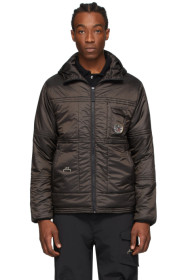 A-COLD-WALL* - Blouson matelassé à capuche noir Compass