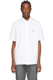 A-Cold-Wall* - White Rhombus Badge Short Sleeve Shirt