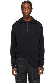 A-COLD-WALL* - Pull à capuche asymétrique noir
