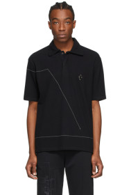 A-Cold-Wall* - 黑色 Rhombus Badge Polo 衫