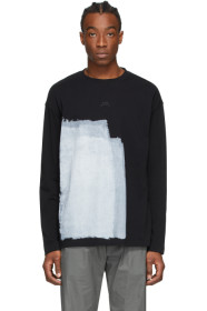A-COLD-WALL* - T-shirt à manches longues noir Block Painted