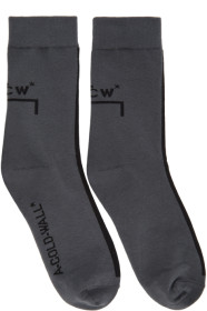 A-COLD-WALL* - Grey Logo Socks