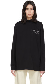 Martine Rose - Black Funnel Neck T-Shirt
