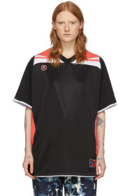 Martine Rose - Black Two-Way Football T-Shirt