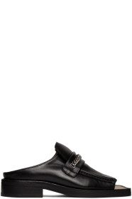 Martine Rose - Black Open Toe Loafers