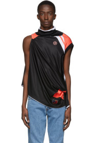 Martine Rose - T-shirt noir Two-Way Football