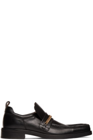 Martine Rose - Black Square Toe Boot Loafers