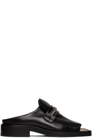 Martine Rose - Black Open Toe Loafers
