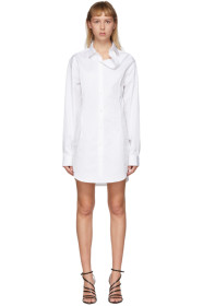 Y/Project - White Asymmetric Shirt Dress
