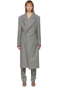 Y/Project - Black & White Pop-Up Lapel Coat