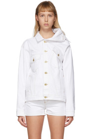 Y/Project - White Asymmetric Collar Jacket
