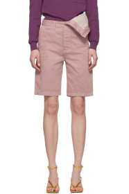 Y/Project - Pink Asymmetric Shorts