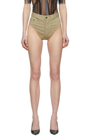 Y/Project - Beige Denim Janties Shorts