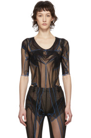 Y/Project - Black Tulle Bodysuit
