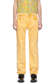 Y/Project - Yellow Denim Double Seam Jeans