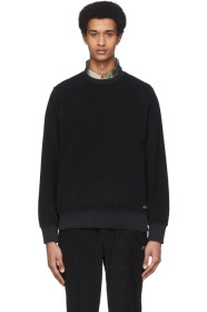 Saturdays NYC - Pull molletonné noir Terry Bowery