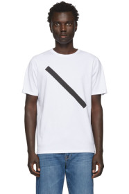 Saturdays NYC - White Slash T-Shirt