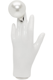 Shushu/Tong - White YVMIN Edition Single Ceramic Hand Earring