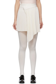 Shushu/Tong - White Pleat Miniskirt