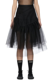 Shushu/Tong - SSENSE Exclusive Black 2 Layer Skirt