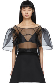 Shushu/Tong - Black Organza Blouse