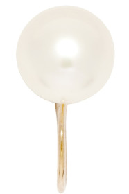 Saskia Diez - Gold & White Wire Pearl Single Ear Cuff
