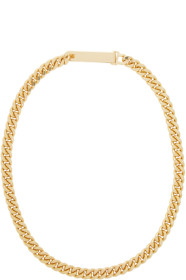 Saskia Diez - Gold Grand Identity Narrow Choker