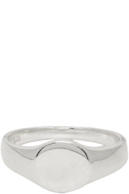 Saskia Diez - Silver Oval No. 1 Signet Ring