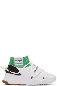 adidas Originals by Alexander Wang - ホワイト パフ ハイトップ スニーカー