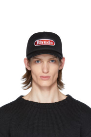 Rhude - ブラック Pit Stop トラッカー キャップ