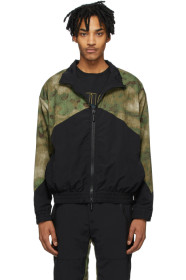 Rhude - Black & Green Flight Jacket