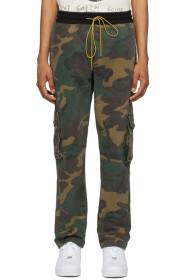 Rhude - Brown & Green Rifle 2 Cargo Pants