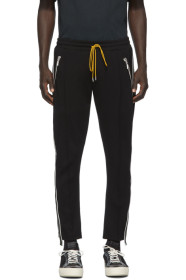 Rhude - Black & Green Striped Traxedo Trousers