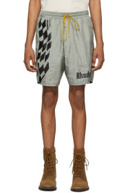 Rhude - Silver Warm-Up Shorts