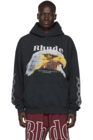 Rhude - Black Bald Eagle Hoodie