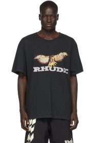 Rhude - Black Vintage Eagle T-Shirt